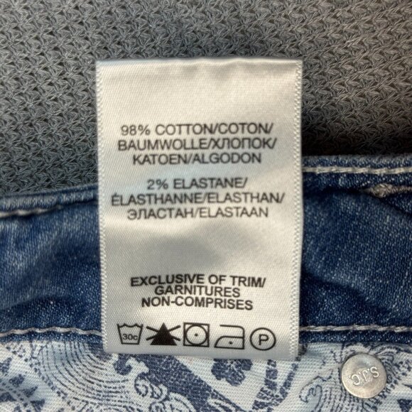 Silver Suki Jeans Womens Blue Denim Super Stretch High Capri Size W30/L22.5 - Picture 14 of 14